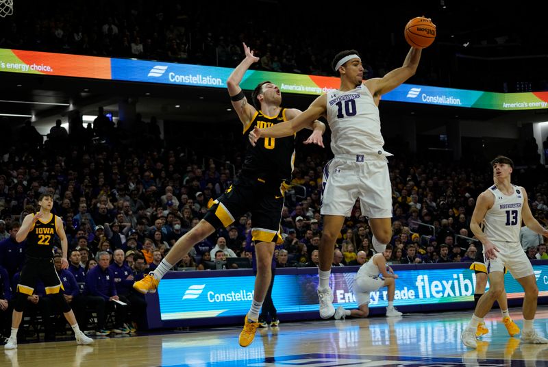 Iowa Hawkeyes Set to Challenge Northwestern Wildcats at Welsh-Ryan Arena