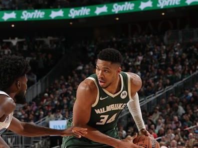 MILWAUKEE, WI - DECEMBER 21:  Giannis Antetokounmpo #34 of the Milwaukee Bucks handles the ball during the game against the Orlando Magic on December 21, 2023 at the Fiserv Forum Center in Milwaukee, Wisconsin. NOTE TO USER: User expressly acknowledges and agrees that, by downloading and or using this Photograph, user is consenting to the terms and conditions of the Getty Images License Agreement. Mandatory Copyright Notice: Copyright 2023 NBAE (Photo by Gary Dineen/NBAE via Getty Images).