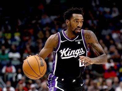 NEW ORLEANS, LOUISIANA - NOVEMBER 20: Malik Monk #0 of the Sacramento Kings dribbles the ball down court during the first quarter of an NBA game against the New Orleans Pelicans at Smoothie King Center on November 20, 2023 in New Orleans, Louisiana. NOTE TO USER: User expressly acknowledges and agrees that, by downloading and or using this photograph, User is consenting to the terms and conditions of the Getty Images License Agreement. (Photo by Sean Gardner/Getty Images)