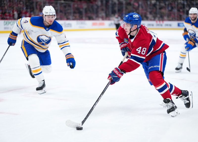 Buffalo Sabres' Owen Power Gears Up for Clash Against Montreal Canadiens