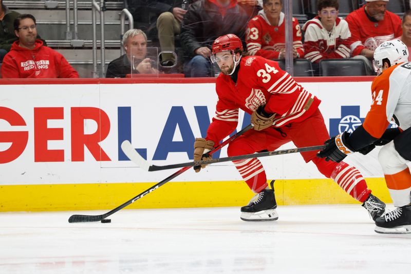 Detroit Red Wings Third-Period Push Meets Philadelphia Flyers Power-Play Finish at Little Caesar...
