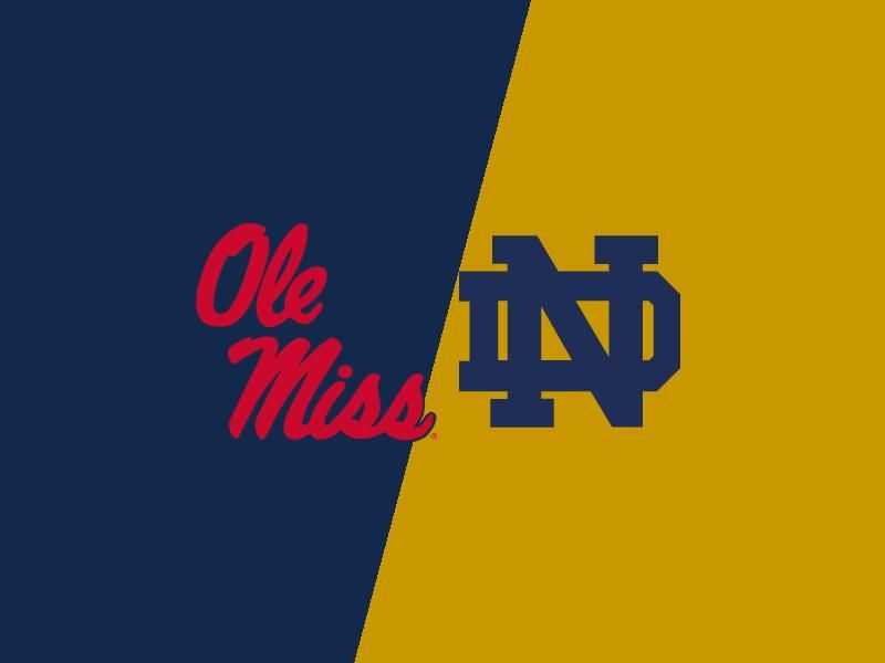 Ole Miss Rebels Set to Clash with Notre Dame Fighting Irish in South Bend Showdown