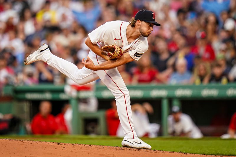 Jul 23, 2023; Boston, Massachusetts, USA; Boston Red Sox relief pitcher Chris Murphy (72) throws a pitch against th eNew York Mets in the third inning at Fenway Park. Mandatory Credit: David Butler II-USA TODAY Sports