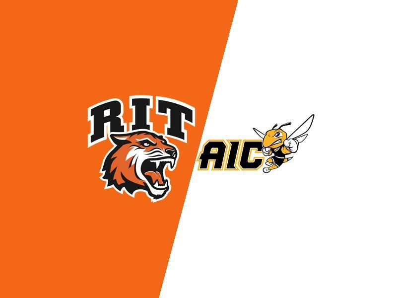 Rochester Institute of Technology Tigers Face Off Against American International Yellow Jackets...