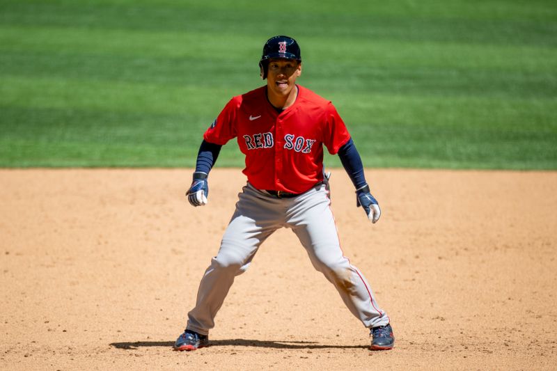 Mar 26, 2024; Arlington, Texas, USA; Boston Red Sox designated hitter Masataka Yoshida (7) runs the baselines during the sixth inning against the Texas Rangers at Globe Life Field. Mandatory Credit: Jerome Miron-USA TODAY Sports