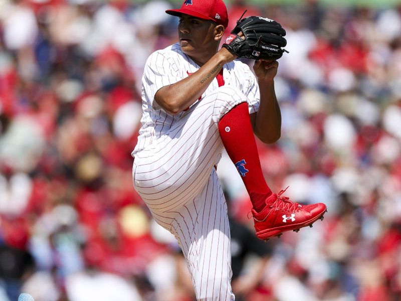 Mar 14, 2024; Clearwater, Florida, USA;  Philadelphia Phillies starting pitcher Ranger Suarez (55) throws a pitch against the Boston Red Sox in the first inning at BayCare Ballpark. Mandatory Credit: Nathan Ray Seebeck-USA TODAY Sports