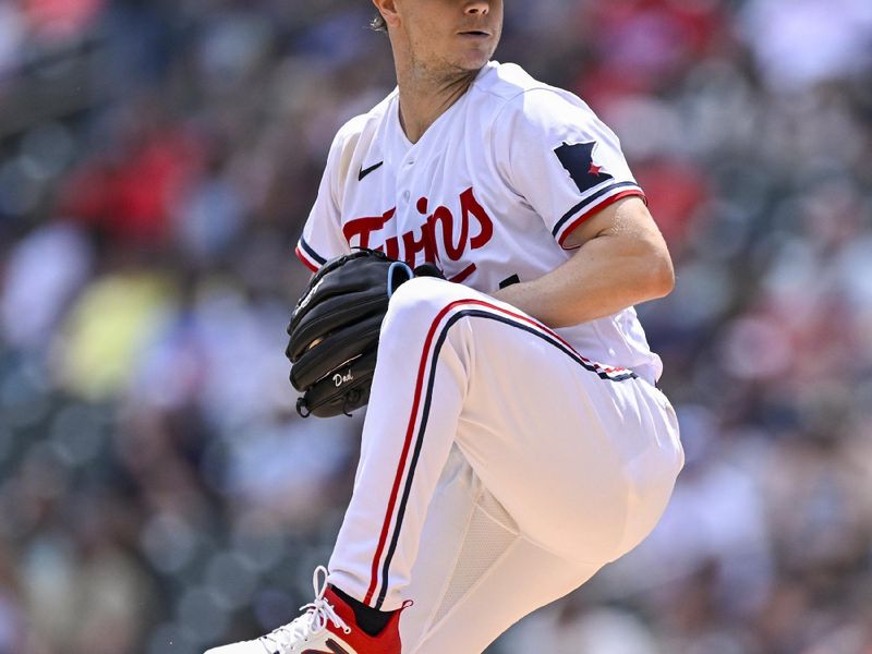 Jul 8, 2023; Minneapolis, Minnesota, USA;  Minnesota Twins pitcher Sonny Gray (54) delivers a pitch against the Baltimore Orioles during the first inning at Target Field. Mandatory Credit: Nick Wosika-USA TODAY Sports