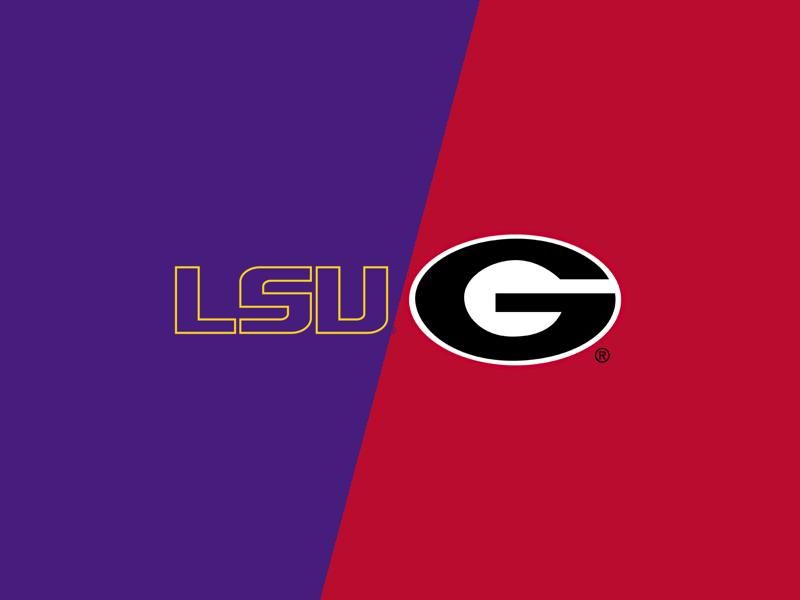 Clash of the Titans at Mercedes-Benz Stadium: LSU Tigers vs Georgia Bulldogs in College Football...