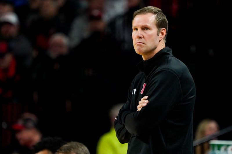 Jan 3, 2024; Lincoln, Nebraska, USA; Nebraska Cornhuskers head coach Fred Hoiberg against the Indiana Hoosiers during the first half at Pinnacle Bank Arena. Mandatory Credit: Dylan Widger-USA TODAY Sports