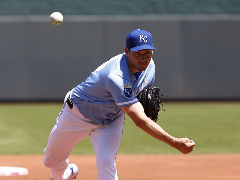 May 11, 2025; Kansas City, Missouri, USA; Kansas City Royals pitcher Seth Lugo (67) starts for Kansas City against the Boston Red Socks at Kauffman Stadium. Mandatory Credit: Gary Rohman-Imagn Images