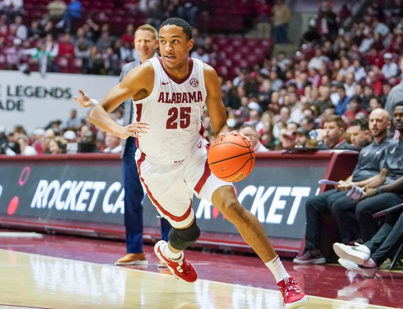 Crimson Tide Overpowers Bulldogs 85-76 at Stegeman Coliseum