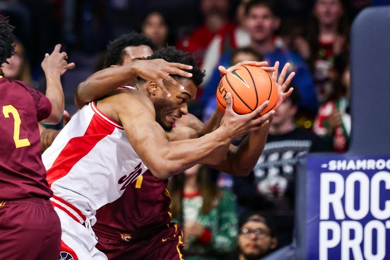 Dec 22, 2025; Tucson, Arizona, USA; Arizona Wildcats forward Tobe Awaka (30) goes up for a lay up during the first half of the game against the Bethune-Cookman Wildcats at McKale Memorial Center. Mandatory Credit: Aryanna Frank-Imagn Images