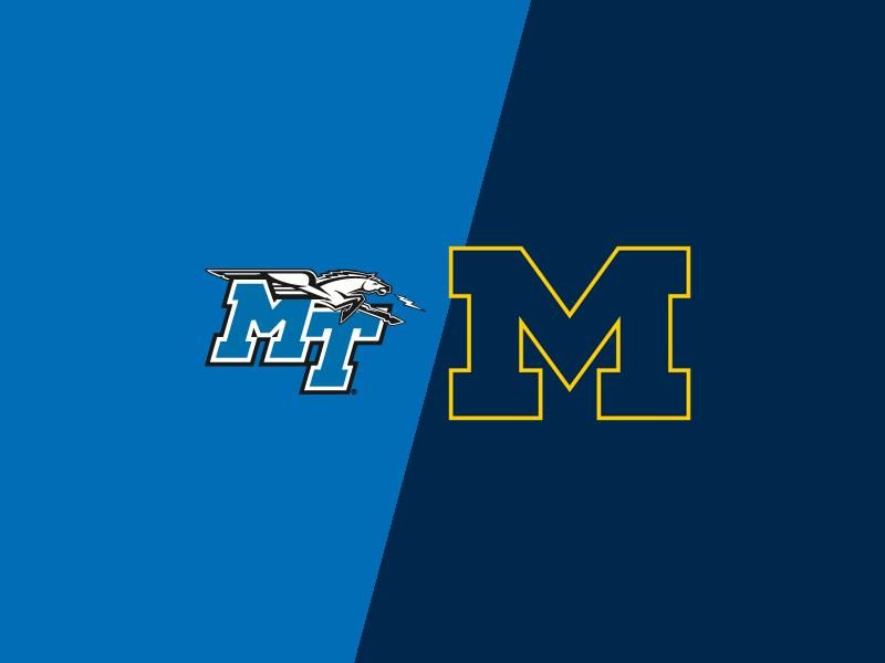 Middle Tennessee Blue Raiders Face Tough Game at Michigan Stadium Against Wolverines in College...