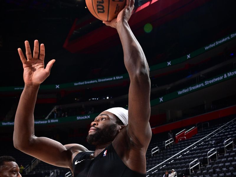 DETROIT, MI - JANUARY 3: Isaiah Stewart #28 of the Detroit Pistons warms up before the game against the Charlotte Hornets on January 3, 2025 at Little Caesars Arena in Detroit, Michigan. NOTE TO USER: User expressly acknowledges and agrees that, by downloading and/or using this photograph, User is consenting to the terms and conditions of the Getty Images License Agreement. Mandatory Copyright Notice: Copyright 2025 NBAE (Photo by Chris Schwegler/NBAE via Getty Images)