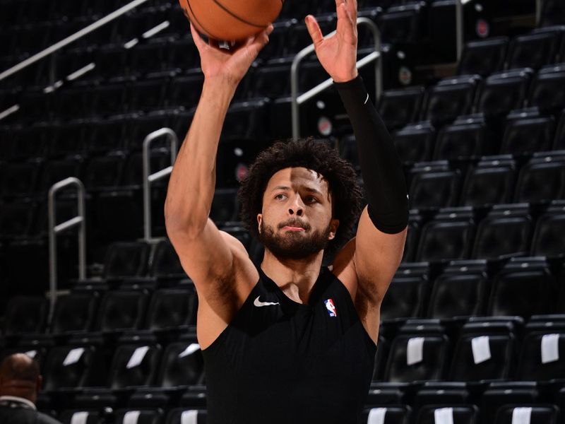 DETROIT, MI - NOVEMBER 30: Cade Cunningham #2 of the Detroit Pistons warms up before the game against the Philadelphia 76ers on November 30, 2024 at Little Caesars Arena in Detroit, Michigan. NOTE TO USER: User expressly acknowledges and agrees that, by downloading and/or using this photograph, User is consenting to the terms and conditions of the Getty Images License Agreement. Mandatory Copyright Notice: Copyright 2024 NBAE (Photo by Chris Schwegler/NBAE via Getty Images)