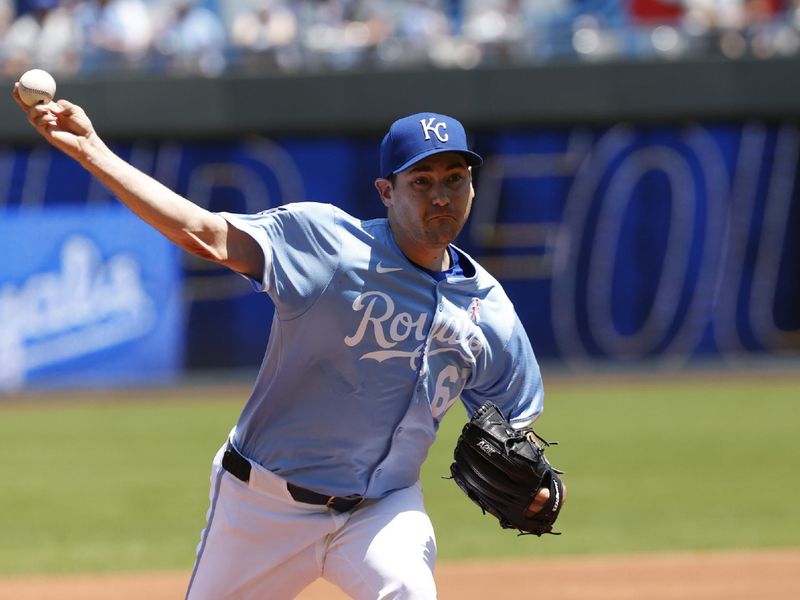 May 11, 2025; Kansas City, Missouri, USA; Kansas City Royals pitcher Seth Lugo (67) starts for Kansas City against the Boston Red Socks at Kauffman Stadium. Mandatory Credit: Gary Rohman-Imagn Images