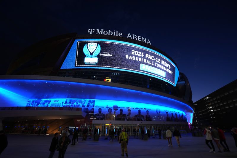 Mar 13, 2024; Las Vegas, NV, USA; A general overall view of the T-Mobile Arena. Mandatory Credit: Kirby Lee-USA TODAY Sports