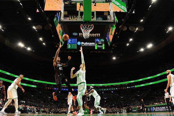 BOSTON, MA - DECEMBER 28: Jaden Ivey #23 of the Detroit Pistons shoots the ball during the game against the Boston Celtics on December 28, 2023 at the TD Garden in Boston, Massachusetts. NOTE TO USER: User expressly acknowledges and agrees that, by downloading and or using this photograph, User is consenting to the terms and conditions of the Getty Images License Agreement. Mandatory Copyright Notice: Copyright 2023 NBAE  (Photo by Brian Babineau/NBAE via Getty Images)