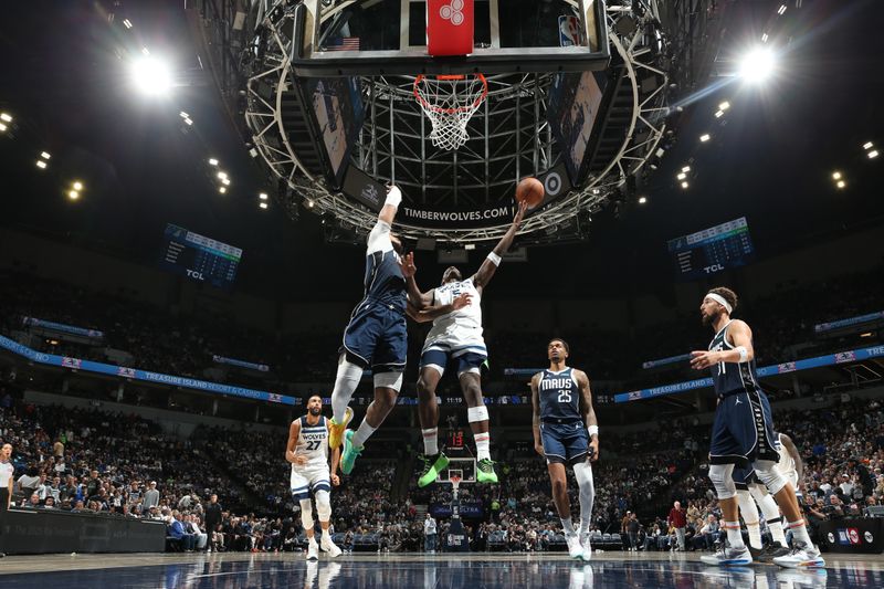 MINNEAPOLIS, MN -  OCTOBER 29: Anthony Edwards #5 of the Minnesota Timberwolves shoots the ball during the game against the Dallas Mavericks on October 29, 2024 at Target Center in Minneapolis, Minnesota. NOTE TO USER: User expressly acknowledges and agrees that, by downloading and or using this Photograph, user is consenting to the terms and conditions of the Getty Images License Agreement. Mandatory Copyright Notice: Copyright 2024 NBAE (Photo by David Sherman/NBAE via Getty Images)