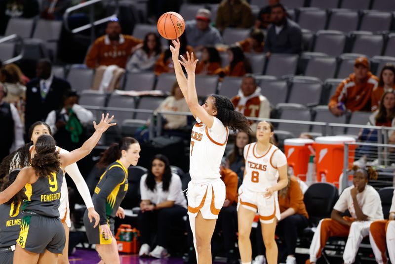 Dec 14, 2025; Fort Worth, Texas, USA; Texas Longhorns guard Jordan Lee (7) scores a basket against the Texas Longhorns] during the second half at Dickies Arena. Mandatory Credit: Chris Jones-Imagn Images