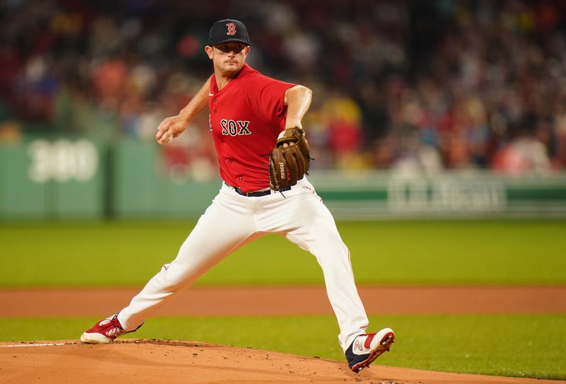 Jun 14, 2023; Boston, Massachusetts, USA; Boston Red Sox starting pitcher Garrett Whitlock (22) throws a pitch against the Colorado Rockies in the first inning at Fenway Park. Mandatory Credit: David Butler II-USA TODAY Sports