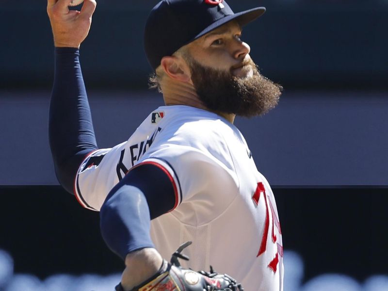 Sep 13, 2023; Minneapolis, Minnesota, USA; Minnesota Twins starting pitcher Dallas Keuchel (60) throws to the Tampa Bay Rays in the first inning at Target Field. Mandatory Credit: Bruce Kluckhohn-USA TODAY Sports