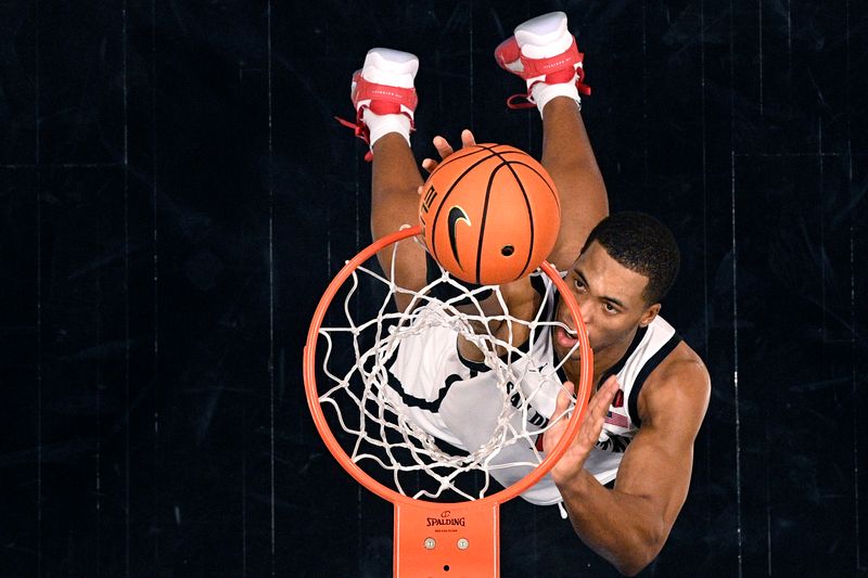 Jan 3, 2024; San Diego, California, USA; San Diego State Aztecs forward Jaedon LeDee (13) lays the ball up during the first half against the Fresno State Bulldogs at Viejas Arena. Mandatory Credit: Orlando Ramirez-USA TODAY Sports 