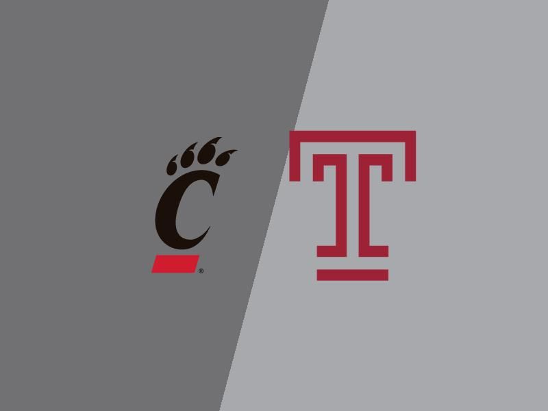 Clash at Dickies Arena: Temple Owls Face Cincinnati Bearcats in Men's Basketball Showdown