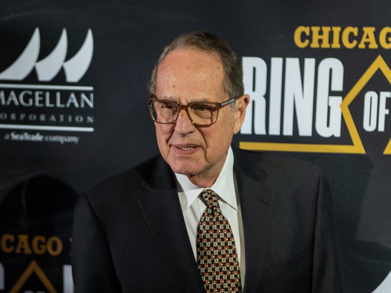 CHICAGO, ILLINOIS - JANUARY 11: Jerry Reinsdorf, owner of the Chigago Bulls attends the Chicago Bulls Inaugural Ring Of Honor Gala at the United Center on January 11, 2024 in Chicago, Illinois. (Photo by Timothy Hiatt/Getty Images)