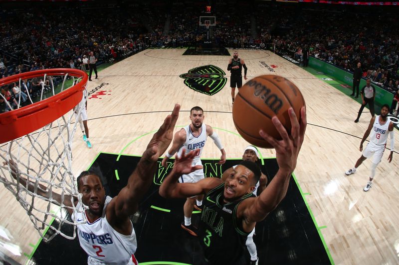 NEW ORLEANS, LA - MARCH 15: CJ McCollum #3 of the New Orleans Pelicans shoots the ball during the game against the LA Clippers on March 15, 2024 at the Smoothie King Center in New Orleans, Louisiana. NOTE TO USER: User expressly acknowledges and agrees that, by downloading and or using this Photograph, user is consenting to the terms and conditions of the Getty Images License Agreement. Mandatory Copyright Notice: Copyright 2024 NBAE (Photo by Layne Murdoch Jr./NBAE via Getty Images)