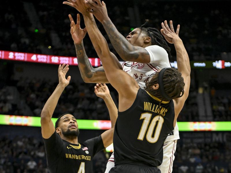 Mar 13, 2024; Nashville, TN, USA;  during the second half at Bridgestone Arena. Mandatory Credit: Steve Roberts-USA TODAY Sports