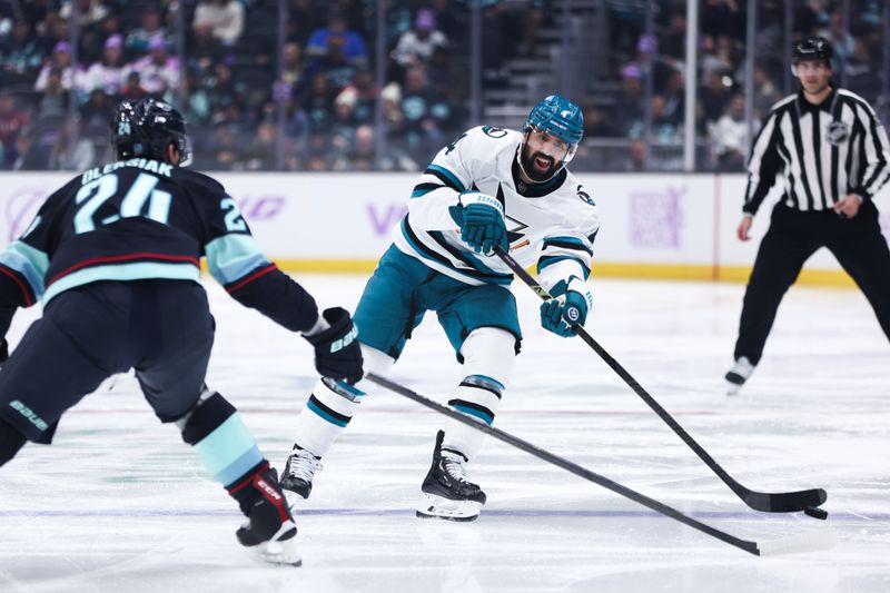 Kraken Unleash the Storm: Seattle's Grubauer and Schwartz Shine Against Sharks at Climate Pledge...