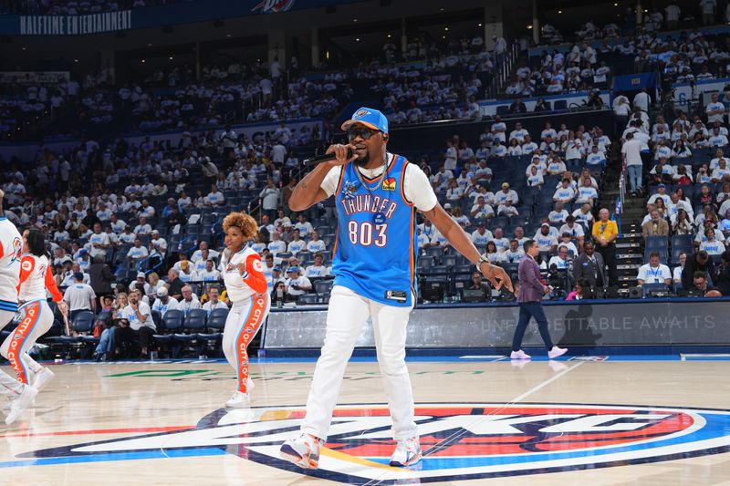 OKLAHOMA CITY, OK - JUNE 5:  803Fresh performs at halftime during the game between the Indiana Pacers and the Oklahoma City Thunder during Game One of the 2025 NBA Finals on June 5, 2025 at Paycom Center in Oklahoma City, Oklahoma. NOTE TO USER: User expressly acknowledges and agrees that, by downloading and or using this photograph, User is consenting to the terms and conditions of the Getty Images License Agreement. Mandatory Copyright Notice: Copyright 2025 NBAE (Photo by Jesse D. Garrabrant/NBAE via Getty Images)