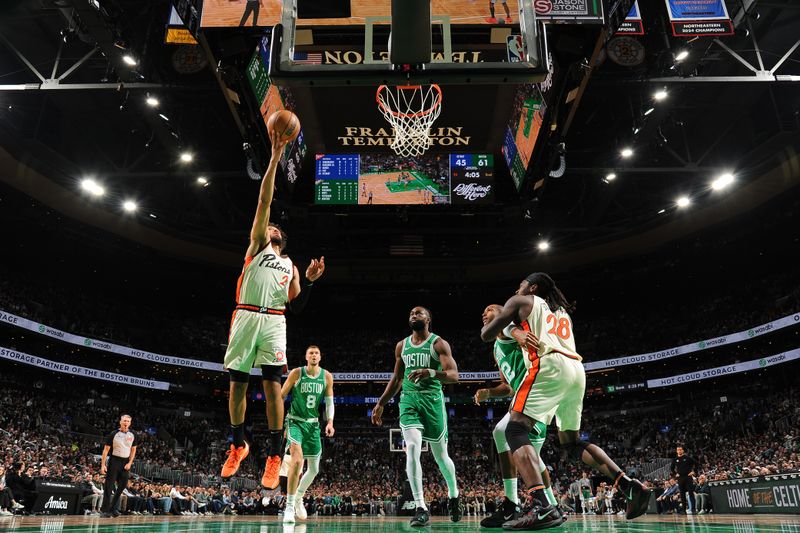 BOSTON, MA - DECEMBER 4: Cade Cunningham #2 of the Detroit Pistons drives to the basket during the game against the Boston Celtics on December 4, 2024 at TD Garden in Boston, Massachusetts. NOTE TO USER: User expressly acknowledges and agrees that, by downloading and/or using this Photograph, user is consenting to the terms and conditions of the Getty Images License Agreement. Mandatory Copyright Notice: Copyright 2024 NBAE (Photo by Brian Babineau/NBAE via Getty Images)