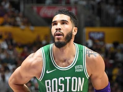 LOS ANGELES, CA - DECEMBER 25: Jayson Tatum #0 of the Boston Celtics shoots a free throw during the game against the Los Angeles Lakers on December 25, 2023 at Crypto.Com Arena in Los Angeles, California. NOTE TO USER: User expressly acknowledges and agrees that, by downloading and/or using this Photograph, user is consenting to the terms and conditions of the Getty Images License Agreement. Mandatory Copyright Notice: Copyright 2023 NBAE (Photo by Andrew D. Bernstein/NBAE via Getty Images)