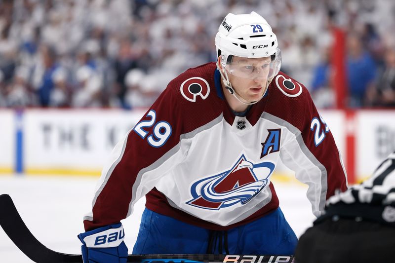 Colorado Avalanche Look to Overpower Winnipeg Jets in Pivotal Matchup; Nathan MacKinnon Poised f...