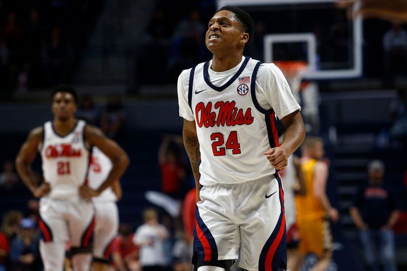 Ole Miss Rebels Clash with Memphis Tigers at FedExForum in Men's Basketball Showdown