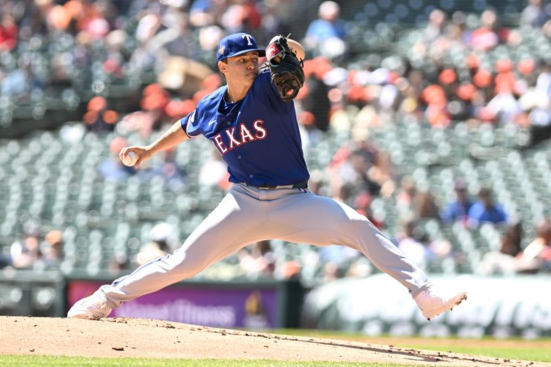 Apr 18, 2024; Detroit, Michigan, USA;  Texas Rangers starting pitcher Jack Leiter (35) throws a pitch against the Detroit Tigers in the first inning at Comerica Park. Mandatory Credit: Lon Horwedel-USA TODAY Sports