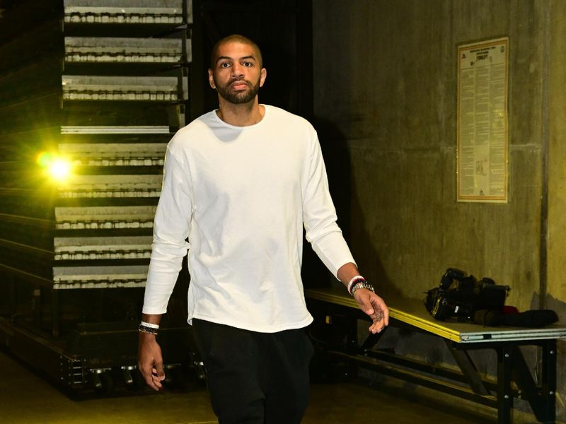 LOS ANGELES, CA - MARCH 18: Nicolas Batum #33 of the LA Clippers arrives to the arena prior to the game against the Orlando Magic on March 18, 2023 at Crypto.Com Arena in Los Angeles, California. NOTE TO USER: User expressly acknowledges and agrees that, by downloading and/or using this Photograph, user is consenting to the terms and conditions of the Getty Images License Agreement. Mandatory Copyright Notice: Copyright 2023 NBAE (Photo by Adam Pantozzi/NBAE via Getty Images)