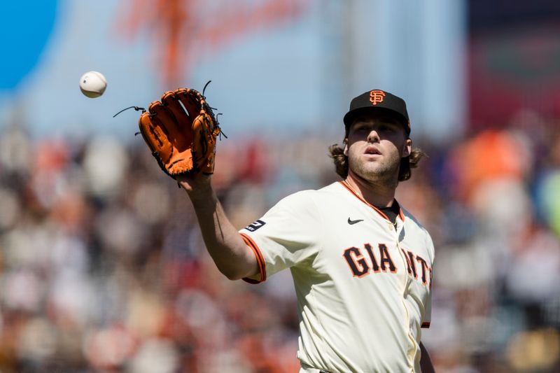 Apr 28, 2024; San Francisco, California, USA;  San Francisco Giants  relief pitcher Erik Miller (68) prepares to throw against the Pittsburgh Pirates during the seventh inning at Oracle Park. Mandatory Credit: John Hefti-USA TODAY Sports