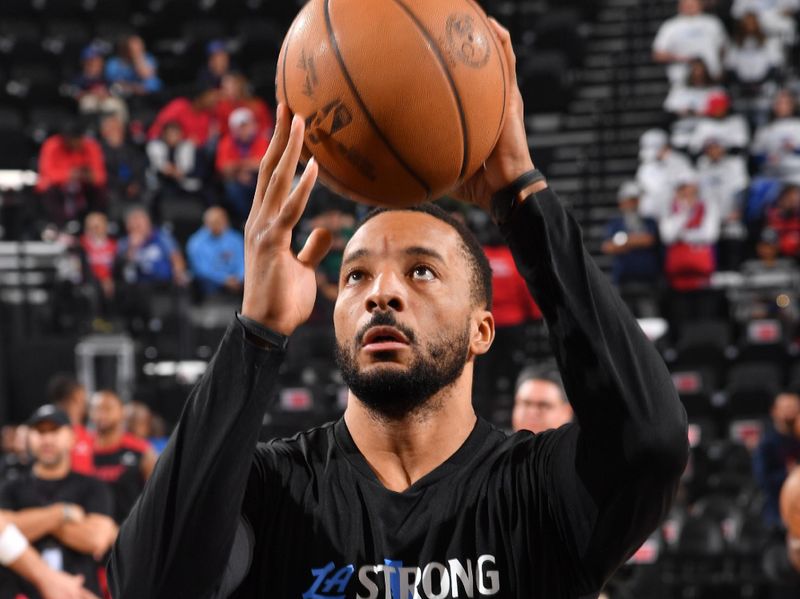 INGLEWOOD, CA - JANUARY 13:  Norman Powell #24 of the LA Clippers warms up before the game against the Miami Heat on January 13, 2025 at Intuit Dome in Los Angeles, California. NOTE TO USER: User expressly acknowledges and agrees that, by downloading and/or using this Photograph, user is consenting to the terms and conditions of the Getty Images License Agreement. Mandatory Copyright Notice: Copyright 2025 NBAE (Photo by Juan Ocampo/NBAE via Getty Images)