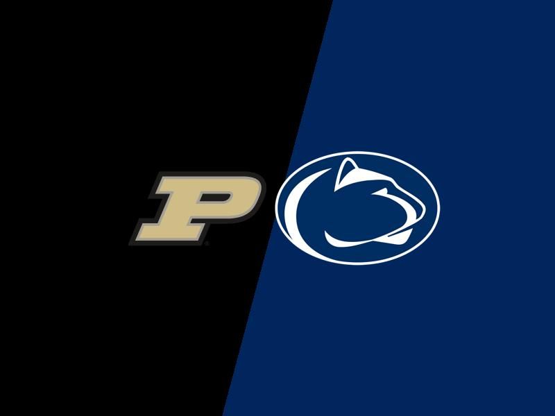 Penn State Nittany Lions Face Off Against Purdue Boilermakers at the Historic Palestra in Men's...