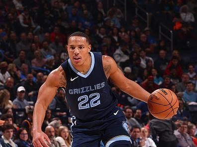 OKLAHOMA CITY, OK - DECEMBER 18:  Desmond Bane #22 of the Memphis Grizzlies handles the ball during the game against the Oklahoma City Thunder on December 18, 2023 at Paycom Arena in Oklahoma City, Oklahoma. NOTE TO USER: User expressly acknowledges and agrees that, by downloading and or using this photograph, User is consenting to the terms and conditions of the Getty Images License Agreement. Mandatory Copyright Notice: Copyright 2023 NBAE (Photo by Zach Beeker/NBAE via Getty Images)