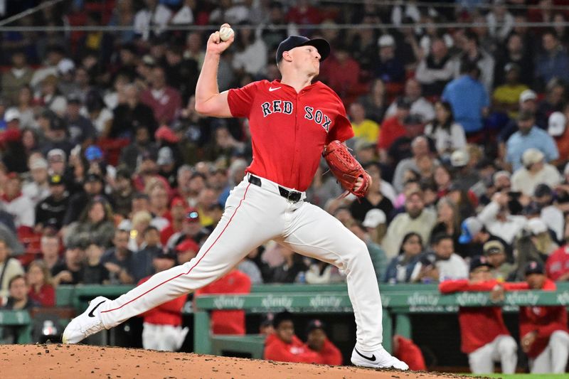 Sep 27, 2024; Boston, Massachusetts, USA; Boston Red Sox starting pitcher Nick Pivetta (37) pitches against the Tampa Bay Rays during fourth inning at Fenway Park. Mandatory Credit: Eric Canha-Imagn Images