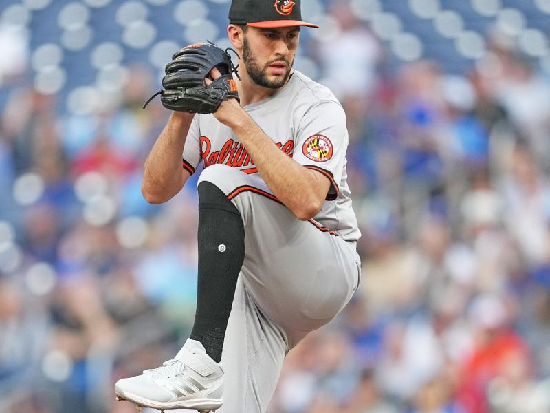 Jun 3, 2024; Toronto, Ontario, CAN; Baltimore Orioles starting pitcher Grayson Rodriguez (30) throws a pitch against the Toronto Blue Jays during the first inning at Rogers Centre. Mandatory Credit: Nick Turchiaro-USA TODAY Sports