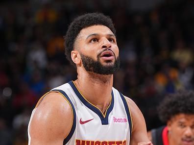 DENVER, CO - DECEMBER 8: Jamal Murray #27 of the Denver Nuggets shoots a free throw during the game against the Houston Rockets on December 8, 2023 at the Ball Arena in Denver, Colorado. NOTE TO USER: User expressly acknowledges and agrees that, by downloading and/or using this Photograph, user is consenting to the terms and conditions of the Getty Images License Agreement. Mandatory Copyright Notice: Copyright 2023 NBAE (Photo by Bart Young/NBAE via Getty Images)