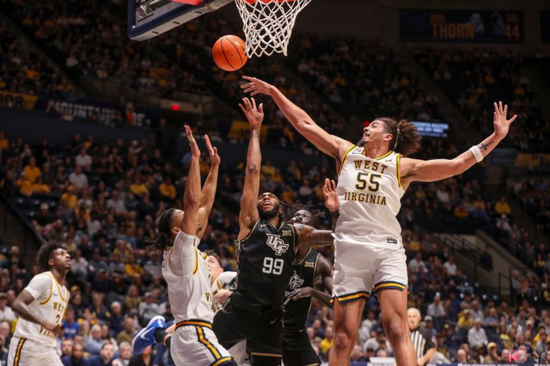 University of Central Florida at West Virginia University: paint points met free throws at Hope...