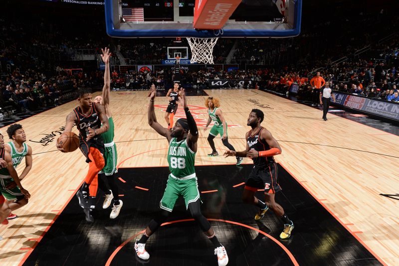 DETROIT, MI - MARCH 22: Marcus Sasser #25 of the Detroit Pistons drives to the basket during the game against the Boston Celtics on March 22, 2024 at Little Caesars Arena in Detroit, Michigan. NOTE TO USER: User expressly acknowledges and agrees that, by downloading and/or using this photograph, User is consenting to the terms and conditions of the Getty Images License Agreement. Mandatory Copyright Notice: Copyright 2024 NBAE (Photo by Chris Schwegler/NBAE via Getty Images)