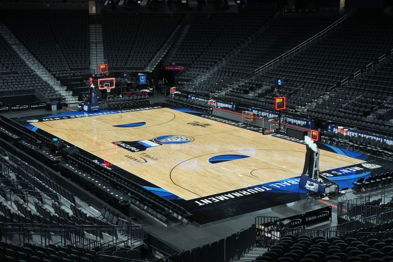 Mar 15, 2024; Las Vegas, NV, USA; A general overall view of an empty T-Mobile Arena. Mandatory Credit: Kirby Lee-USA TODAY Sports