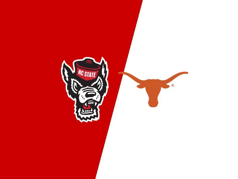 Texas Longhorns VS North Carolina State Wolfpack